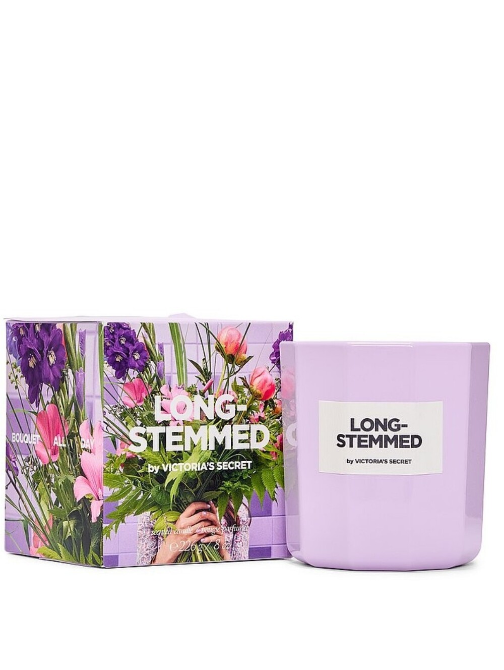 Victoria's Secret Long-Stemmed Floral Scented Luxury Candle 8oz NEW